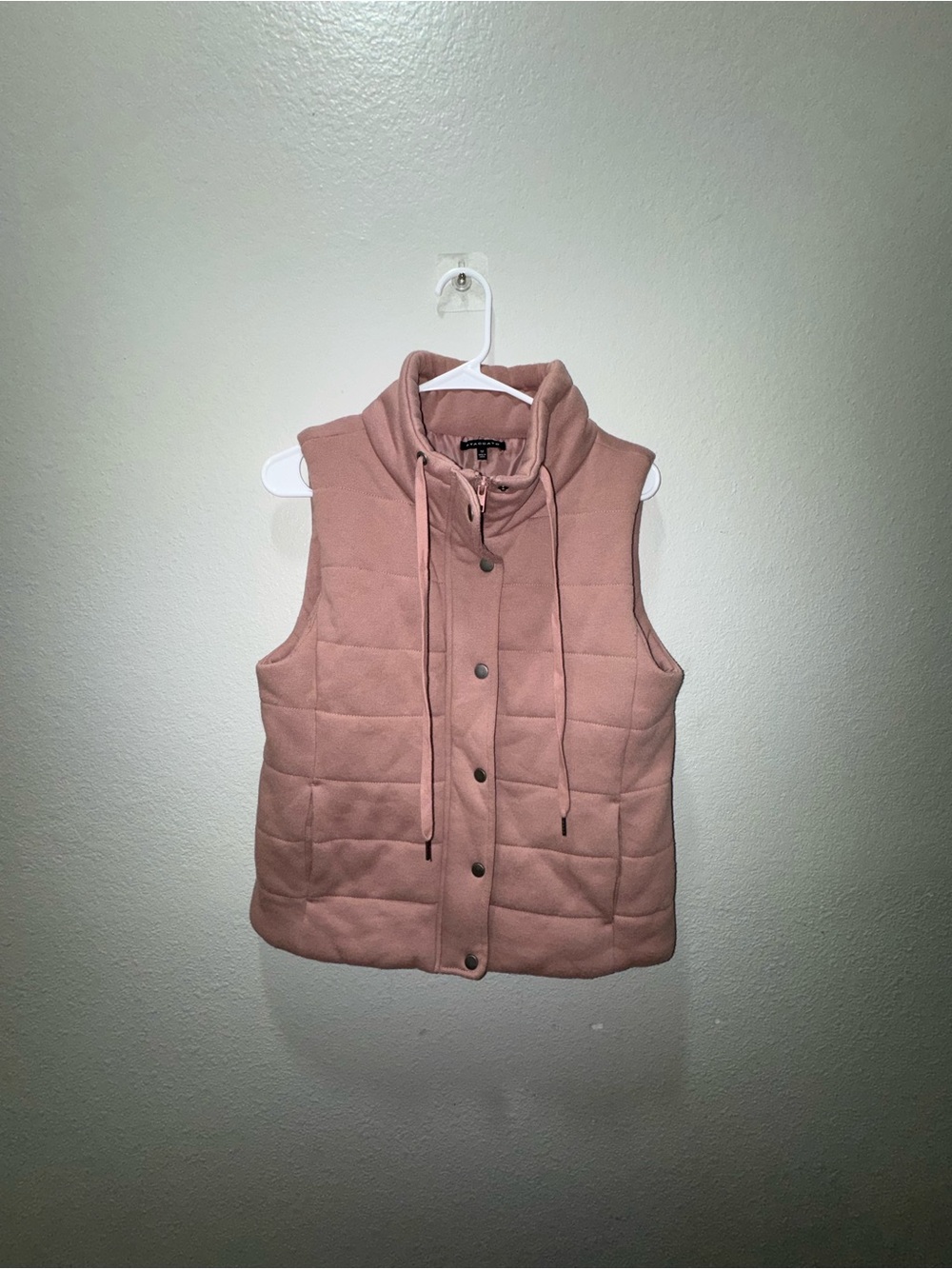 Staccato Dusty Pink Quilted Sleeveless Vest